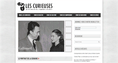 Desktop Screenshot of lescurieuses.net