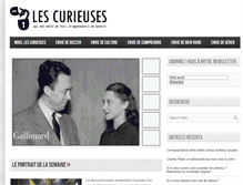 Tablet Screenshot of lescurieuses.net